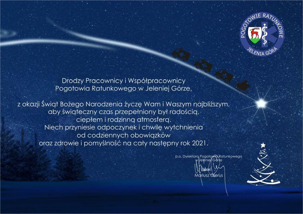 Boże Narodzenie 2020 - Pogotowie Ratunkowe