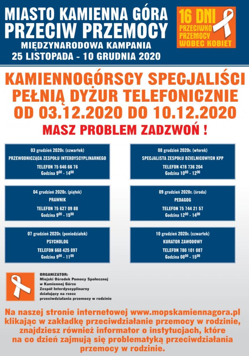 Miasto Kamienna Góra przeciwko przemocy