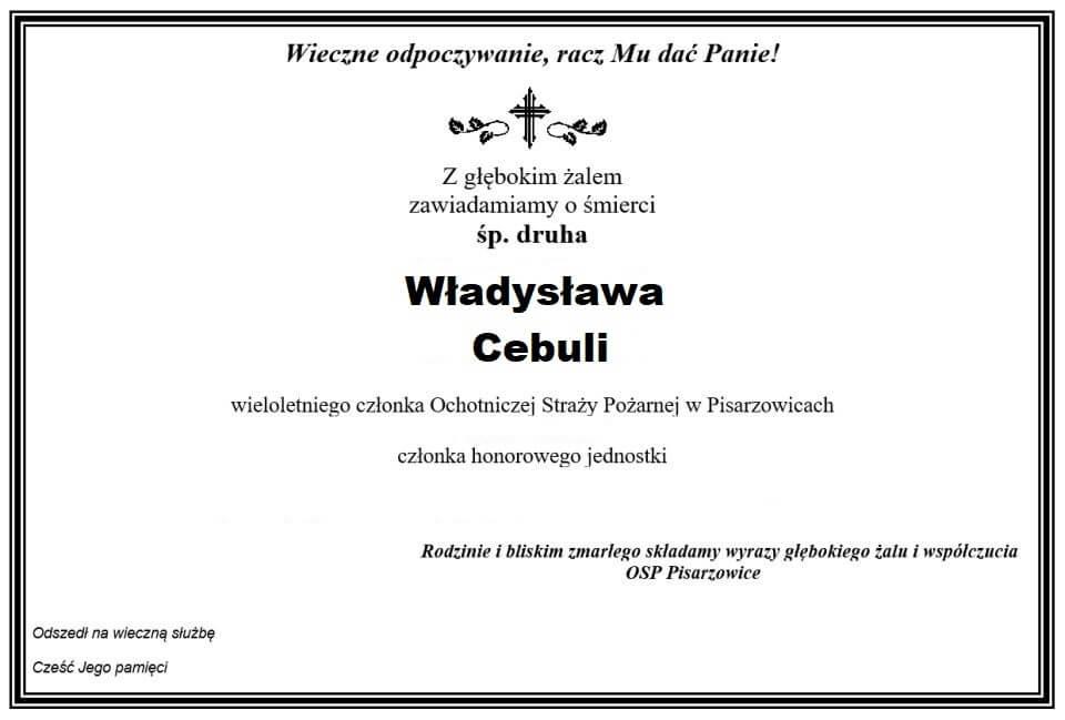 Zmarł strażak