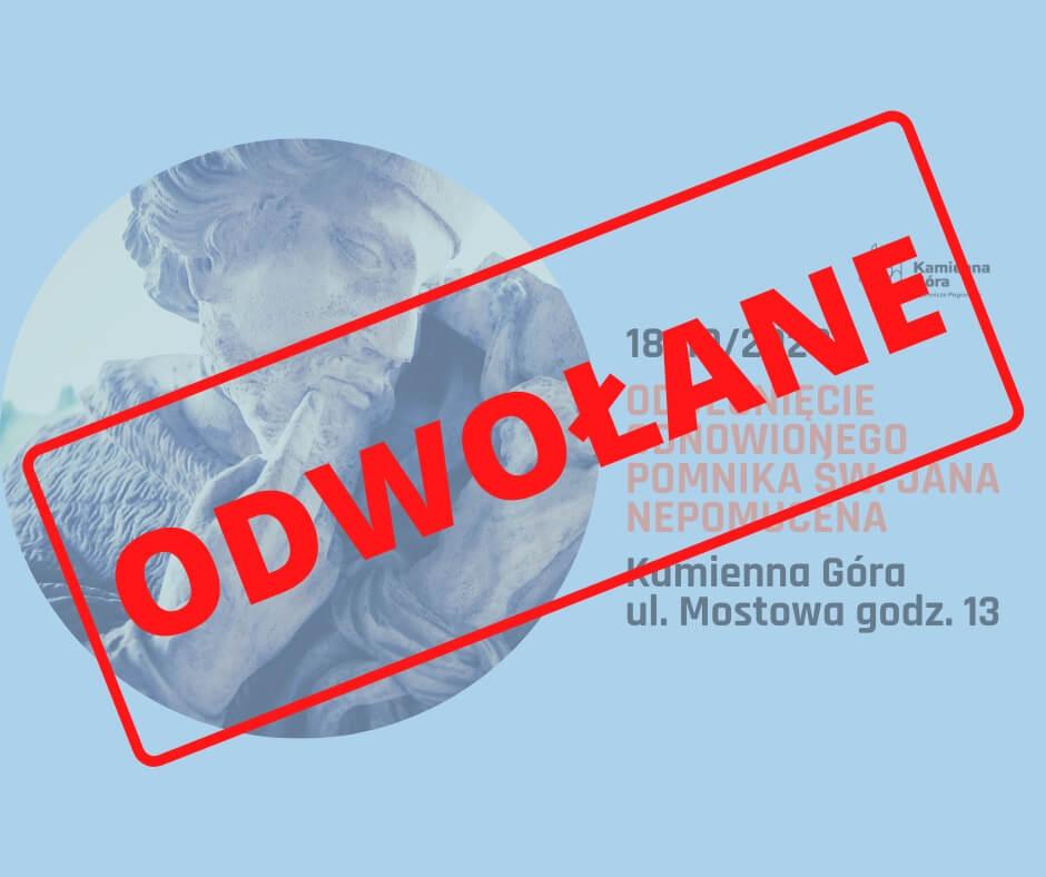 Odwołane odsłonięcie