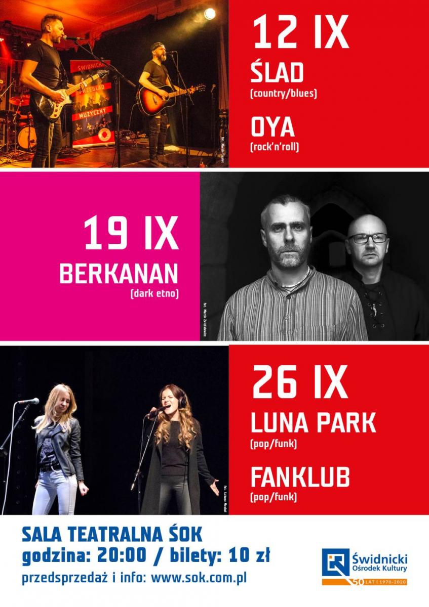 Świdnicki Ośrodek Kultury z serią wrześniowych koncertów
