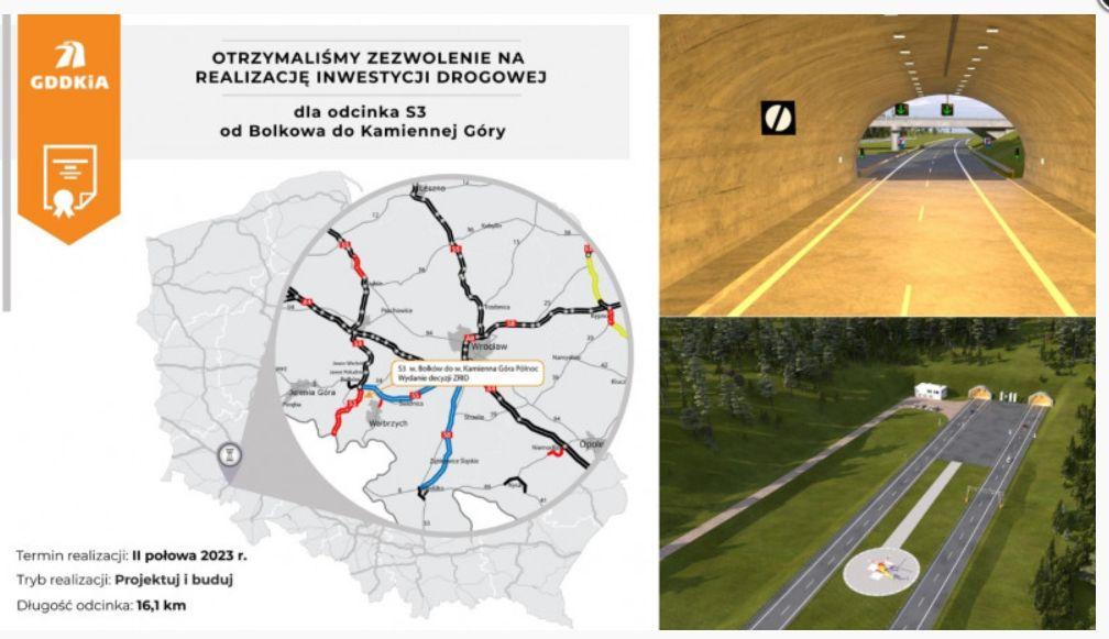 Ruszy budowa S3 Bolków - Kamienna Góra