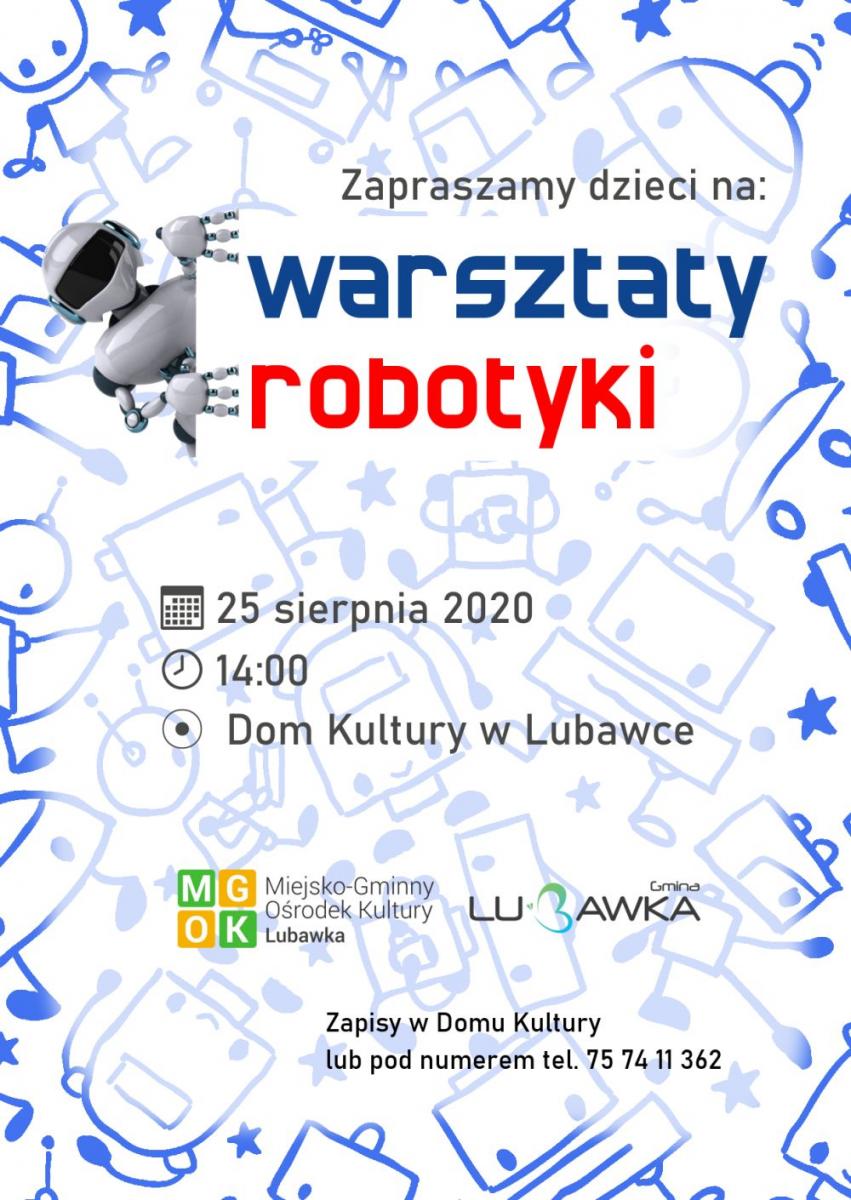 Warsztaty Robotyki Dom Kultury w Lubawce - zapisy