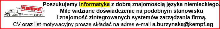 Oferta pracy - informatyk