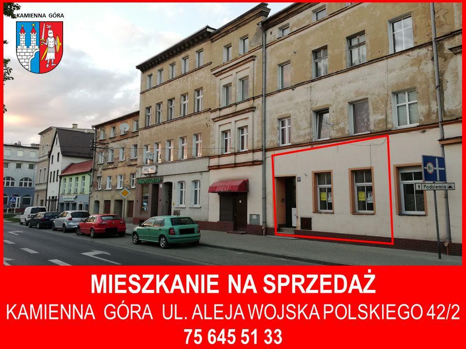 Kamienna Góra - mieszkanie Al. Wojska Polskiego 42/2 - II przetarg