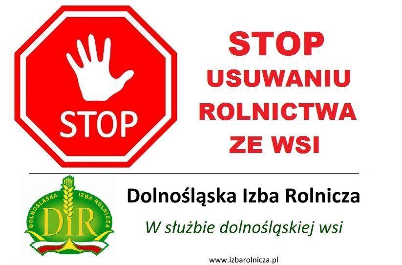?STOP USUWANIU ROLNICTWA ZE WSI?