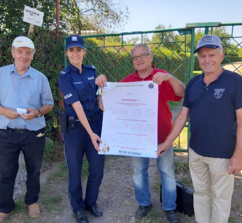 Seniorze nie daj się oszukać! - policjanci na ogrodach działkowych