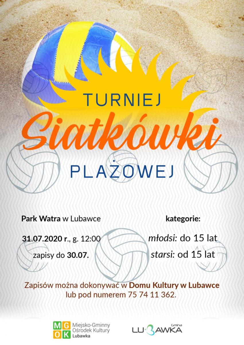 Turniej siatkówki plażowej ? zapisy