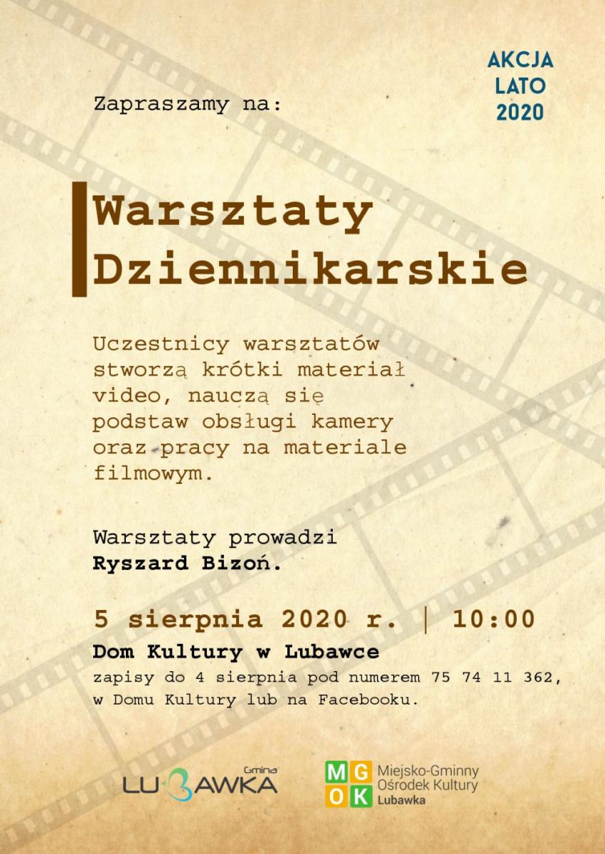 Warsztaty dziennikarskie DK Lubawka- zapisy