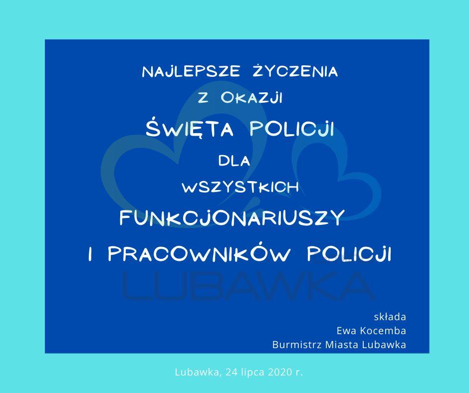 Dzisiaj 24 lipca 2020 r. - Święto Policji!