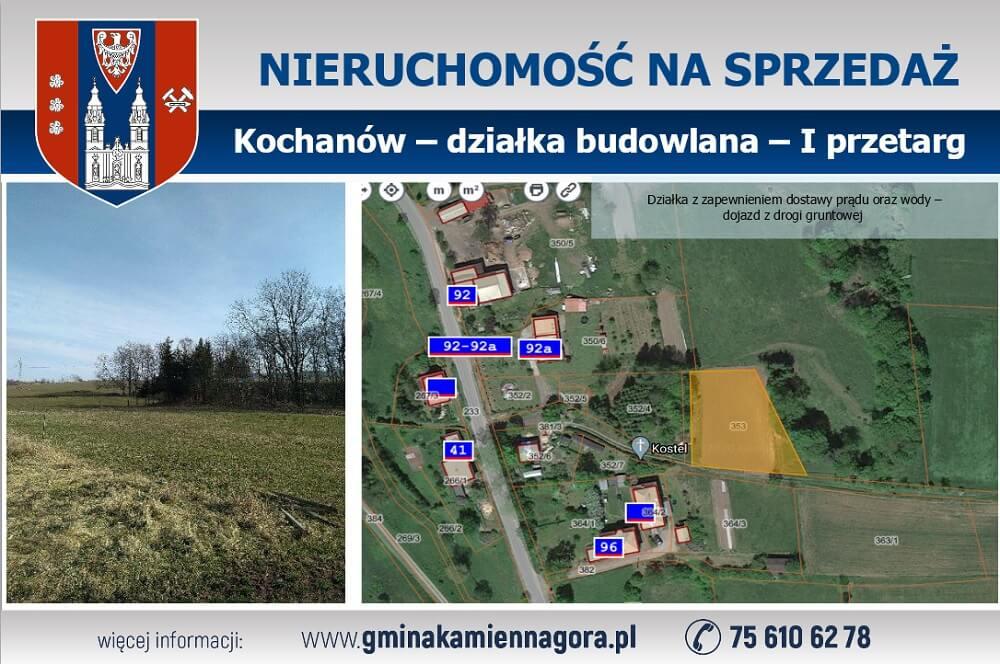 gmina Kamienna Góra - Kochanów działka 353 - I przetarg ustny