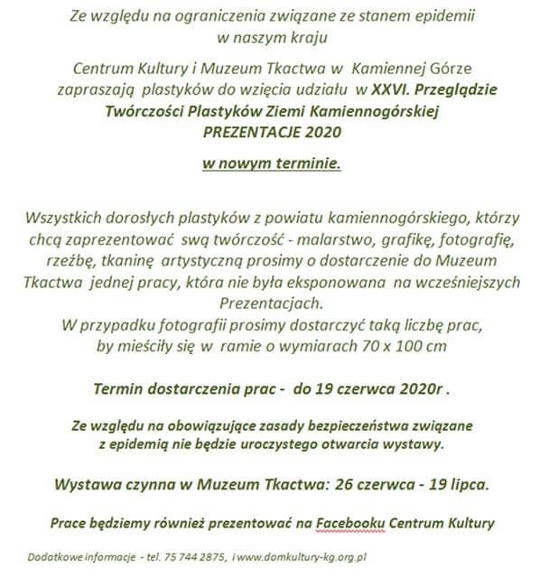 Nowy termin prezentacji