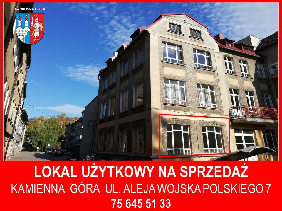 Kamienna Góra - lokal użytkowy Al. Wojska Polskiego 7 - I przetarg