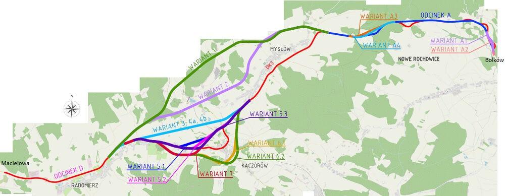 Trwają prace nad dokumentacją dla rozbudowy DK3 Bolków - Jelenia Góra