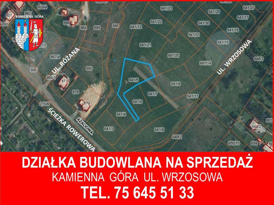 Kamienna Góra - II przetarg - działka ul. Wrzosowa