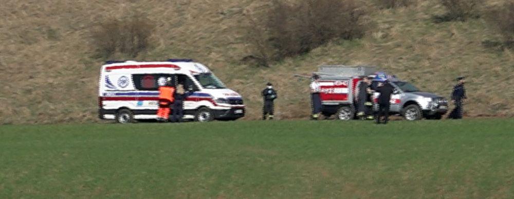 Złamał nogę na motorze