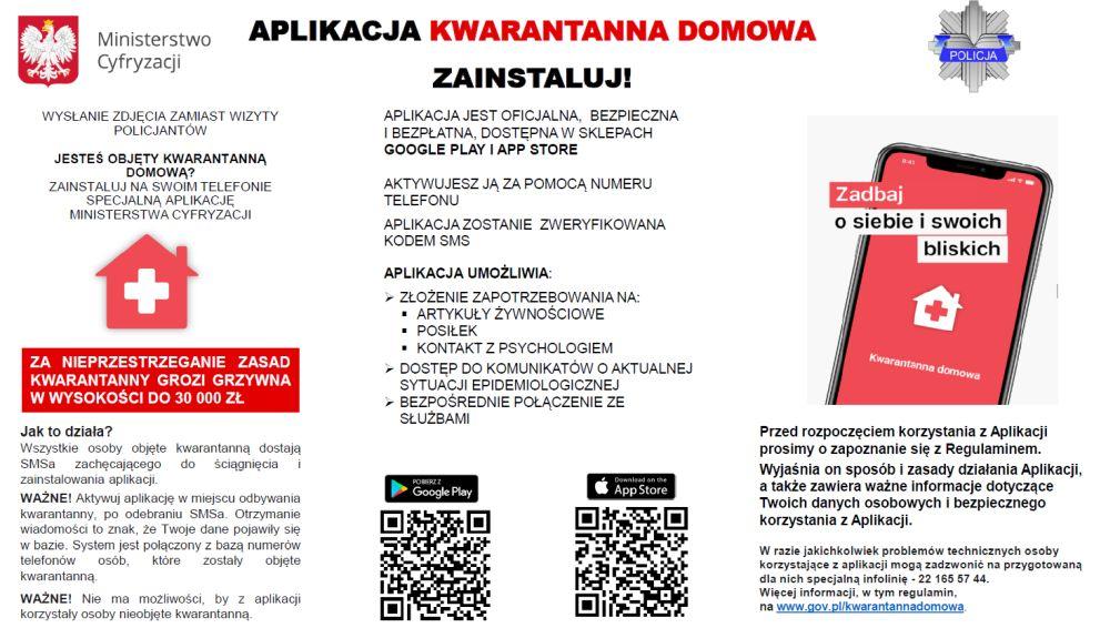 Aplikacja Kwarantanna domowa