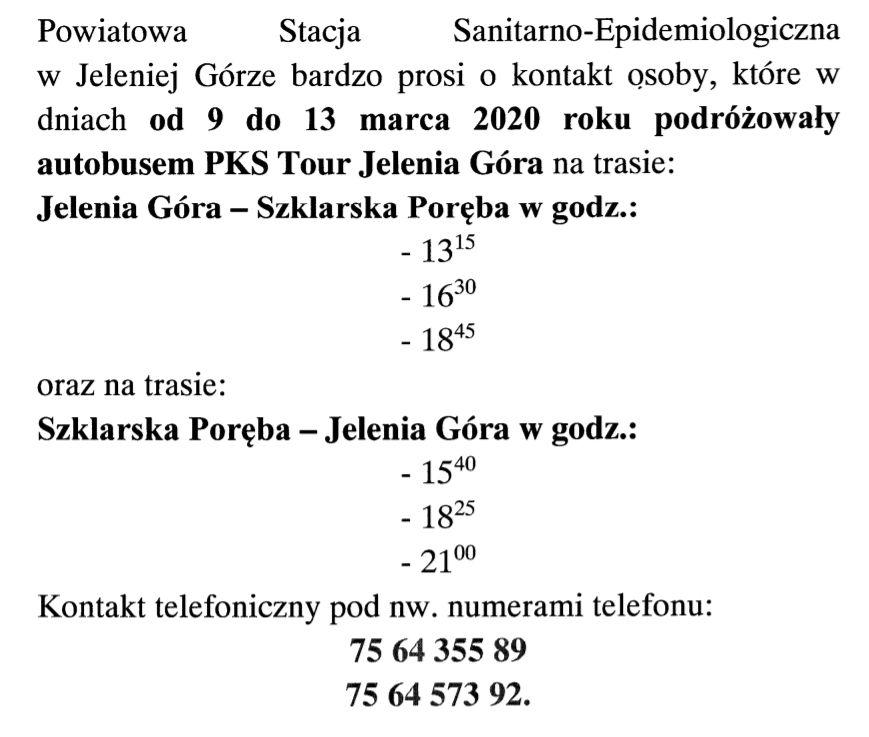 Szukają pasażerów autobusu