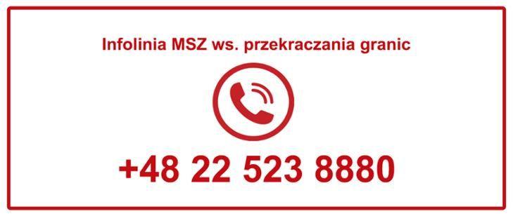 Infolinia w sprawie przekraczania granic