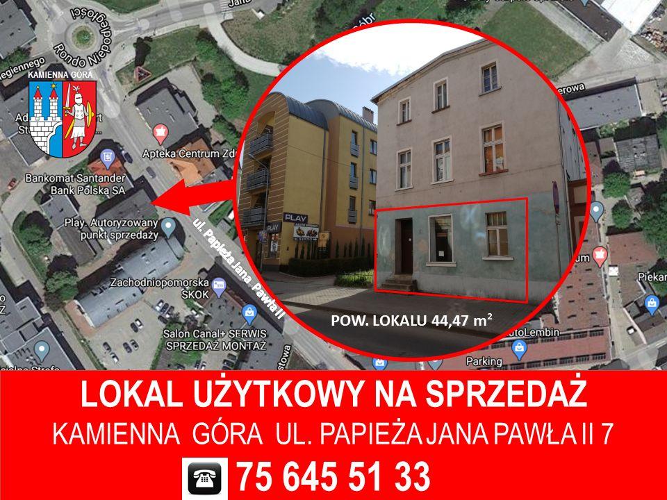 Kamienna Góra - lokal użytkowy - Papieża Jana Pawła II 7 - III przetarg