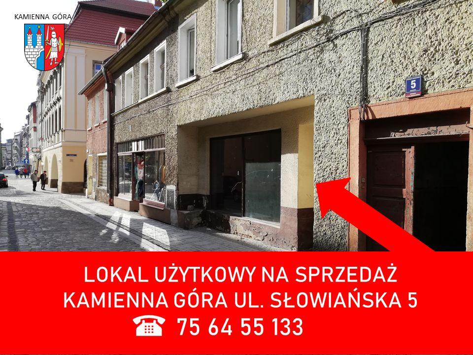 Kamienna Góra - lokal ul. Słowiańska 5 - II przetarg