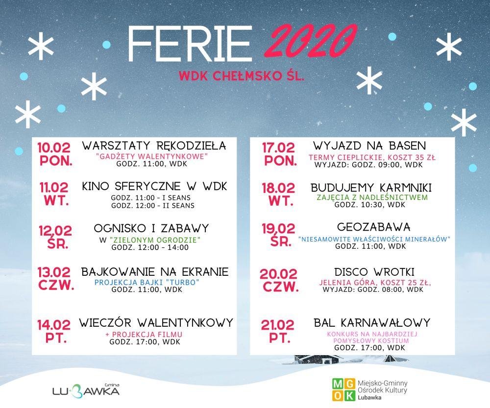 Ferie w Chełmsku Śląskim