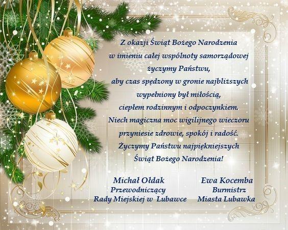 Boże Narodzenie 2019 - UM Lubawka