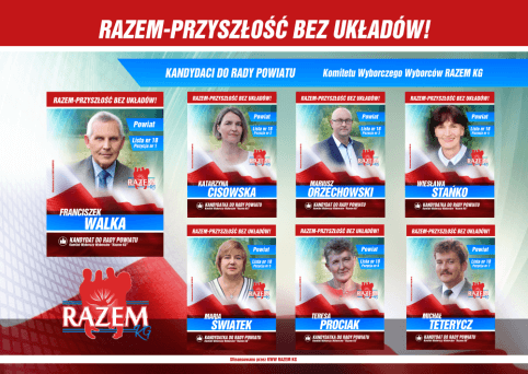 Razem - kandydaci do rady powiatu - okręg nr 3