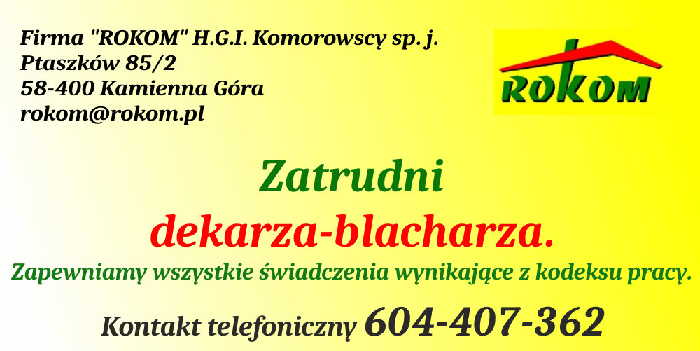 Oferty pracy - Rokom