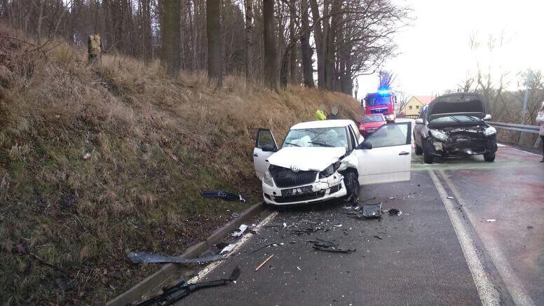 Zablokowana droga w Dębrzniku