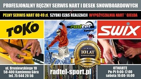 serwis, wypożyczalnia, giełda nart zaprasza