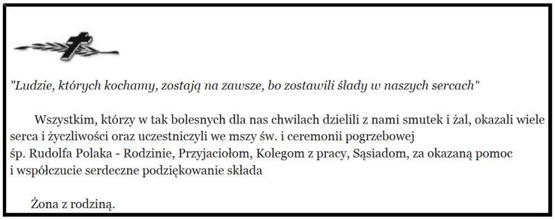 Podziękowanie