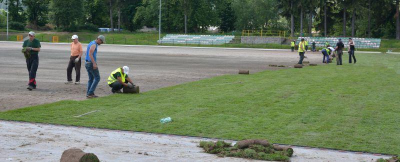 Stadion się zieleni