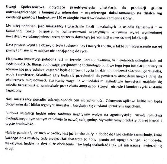 697 podpisów z osiedla