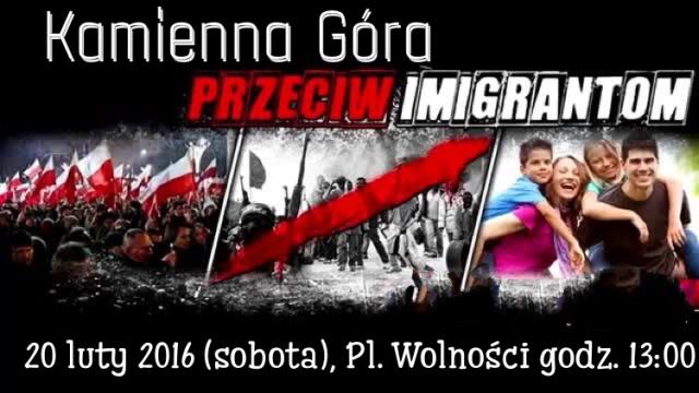 Protest przeciw imigrantom