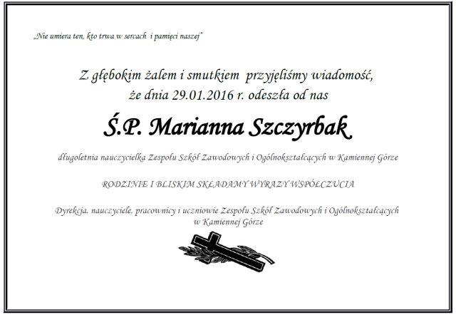 Pożegnanie - M. Szczyrbak
