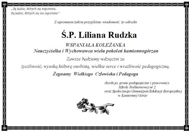 Pożegnanie - L. Rudzka