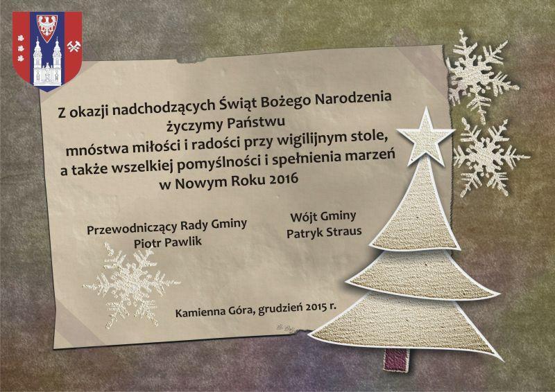 Życzenia - Gmina Kamienna Góra