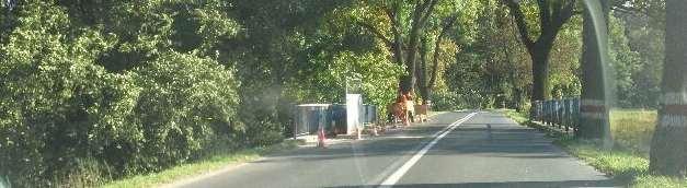 Utrudnienia  na moście