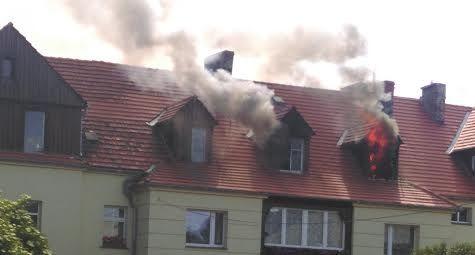 Spłonęło mieszkanie