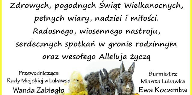 Życzenia Wielkanoc 2015 - UM Lubawka