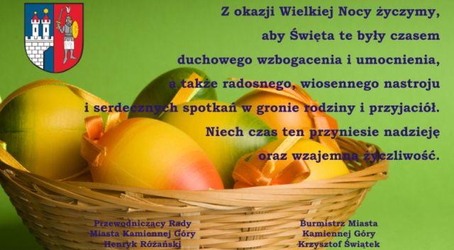 Życzenia Wielkanoc 2015 - UM Kamienna Góra