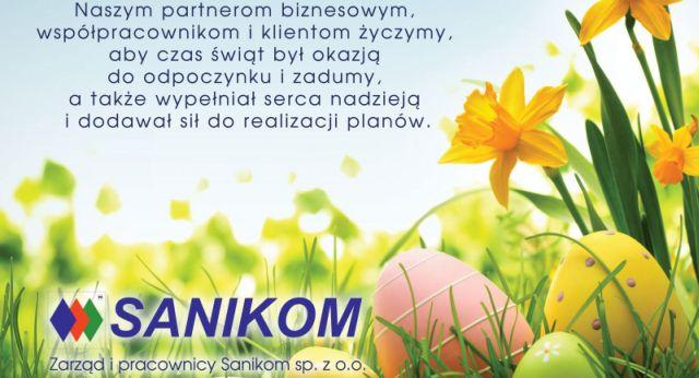 Życzenia Wielkanoc 2015 - Sanikom