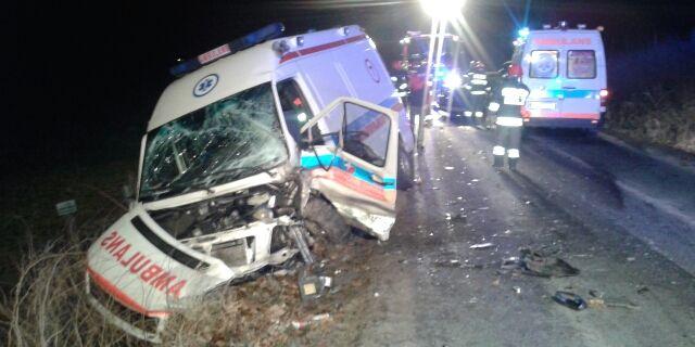 Wypadek z udziałem karetki