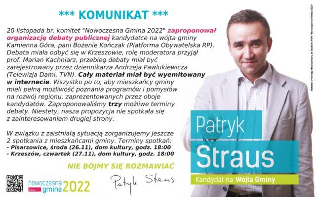 PATRYK STRAUS - NIE BÓJMY SIĘ ROZMAWIAĆ