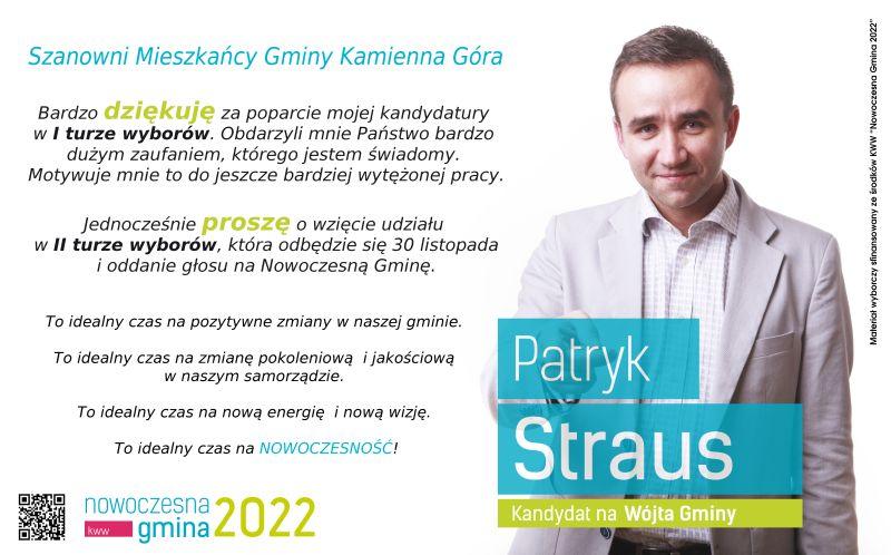Patryk Straus - kandydat na wójta gminy Kamienna Góra
