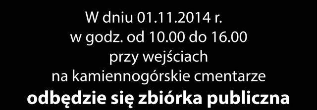 Zbiórka na kamiennogórskich cmentarzach