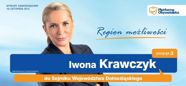 Iwona Krawczyk - kandydatka do Sejmiku
