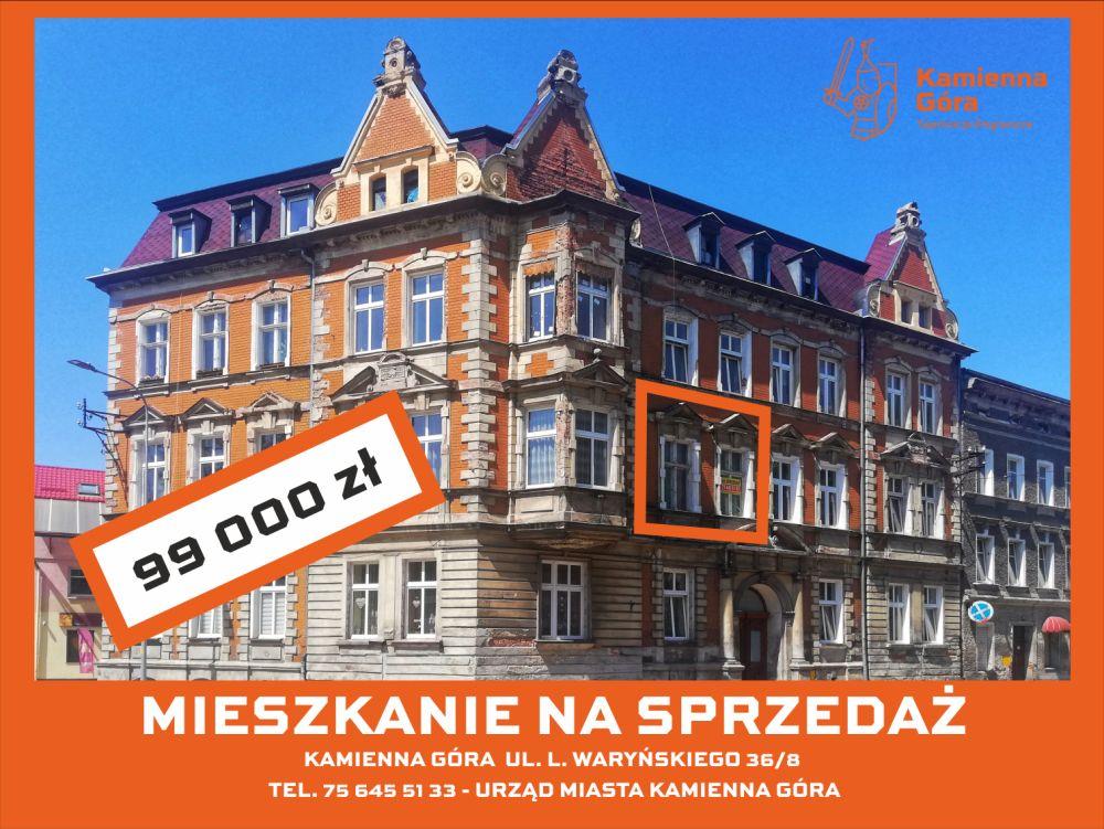 Kamienna Góra - lokal mieszkalny ul. Waryńskiego 36/8 - II przetarg