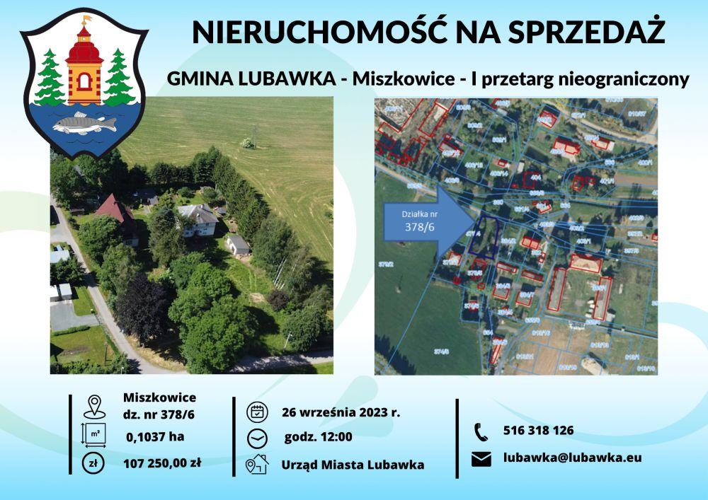 Działka Miszkowice - I przetarg